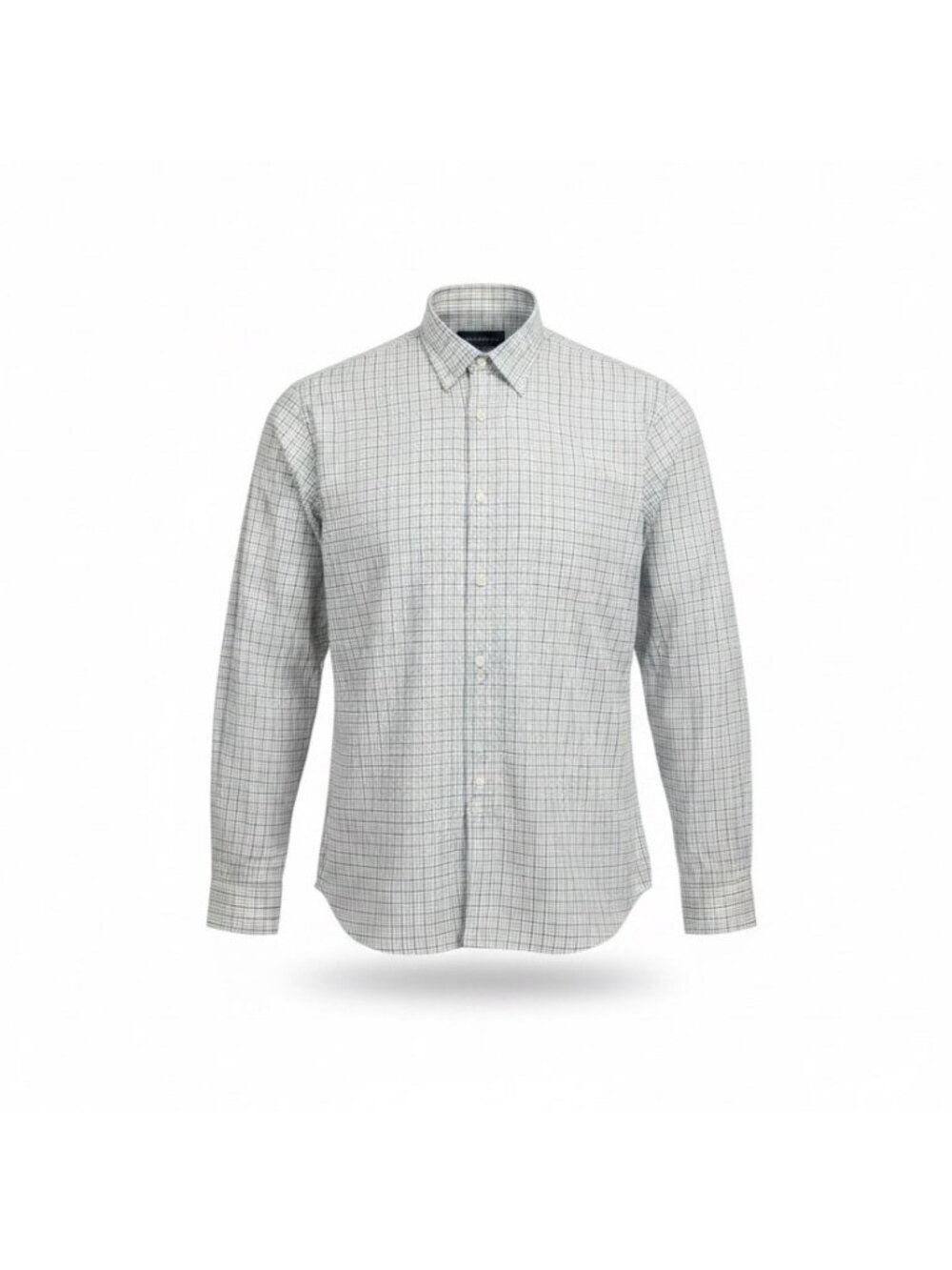 Eddie Bauer Mens Green Plaid Cotton Button-Up Shirt Casual Long Sleeve Size XL